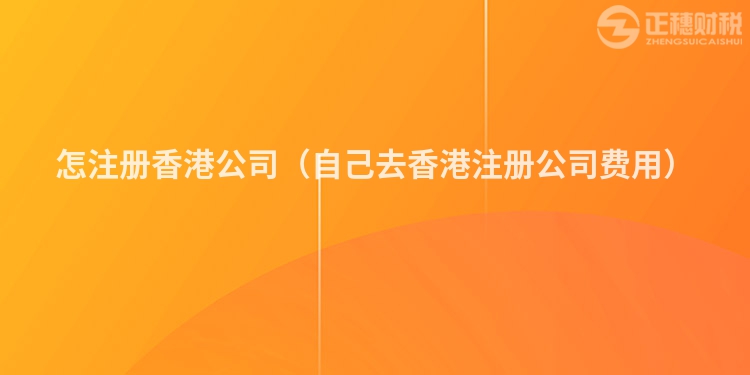 怎注册香港公司(自己去香港注册公司费用)