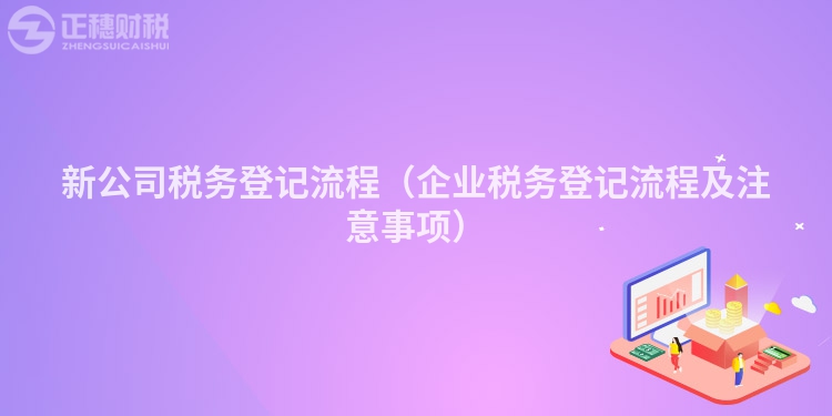 新公司税务登记流程（企业税务登记流程及注意事项）