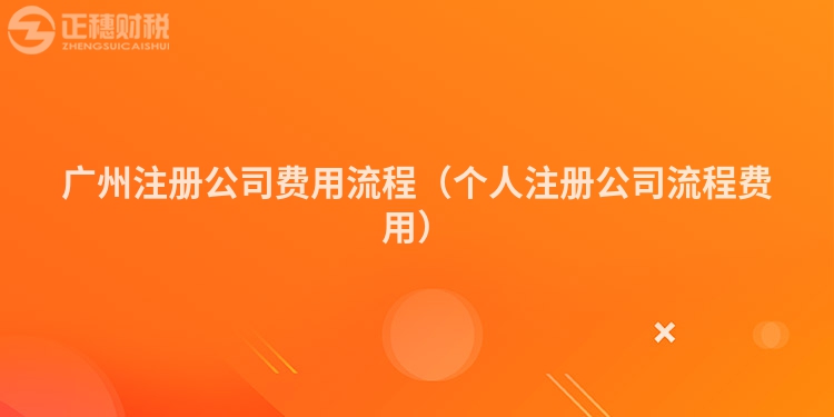 广州注册公司费用流程（个人注册公司流程费用）