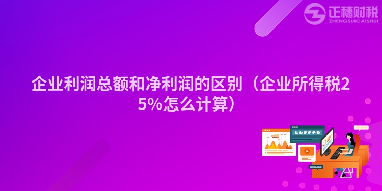 企业利润总额和净利润的区别（企业所得税25%怎么计算）