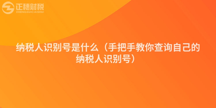 纳税人识别号是什么(手把手教你查询自己的纳税人识别号)